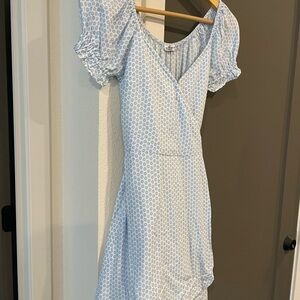 Hollister Light Blue Floral Dress